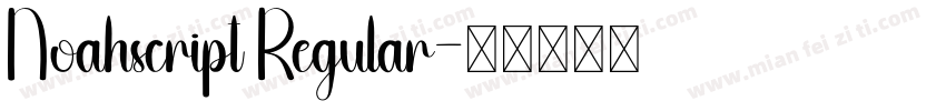 Noahscript Regular字体转换